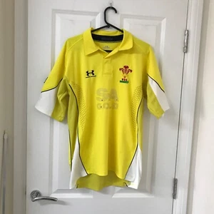 Maglia Rugby Under Armour Galles Giallo 2008/09 Uomo Medium Rara Vintage Shirt - Foto 1 di 8