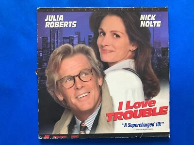 I Love Trouble Laser Disc Movie ( 2 Discs) 1994 Julia Roberts Nick Nolte  - Image 1 of 3