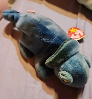 TY Beanie Baby Rainbow the Chameleon VERY RARE First Run Tag Errors Iggy Fabric! - Image 1 of 4