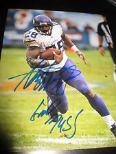 ADRIAN PETERSON SIGNED AUTOGRAPH 8x10 PHOTO MINNESOTA VIKINGS IN PERSON COA NY G