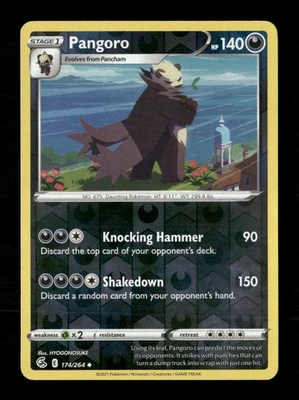 Pangoro Reverse Holo Uncommon SWSH08: Fusion Strike 174/264 NM Pokemon LP - Image 1 of 2