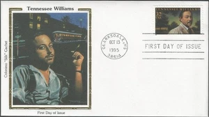 Scott 3002 FDC - 32 cents - Tennessee Williams - 1995 - Colorano "Silk" - FDOI - Picture 1 of 2
