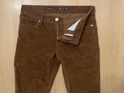 Pantalones Michael Kors 30X32 (30X30) Marrón Pana Parker Calce Ajustado Elástico Algodón Foto 1 de 4