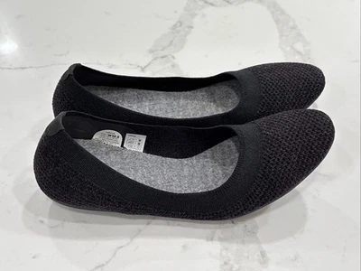 ALLBIRDS Mujer Talla 10.5 W Gris Carbón Tejido Árbol Breezers Ballet Planos Sin Cordones Foto 1 de 4