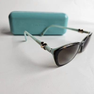 TIFFANY & CO TF2074 8134 52mm Azul Habana Monturas de Anteojos SOLO Italia Con Estuche Foto 1 de 4
