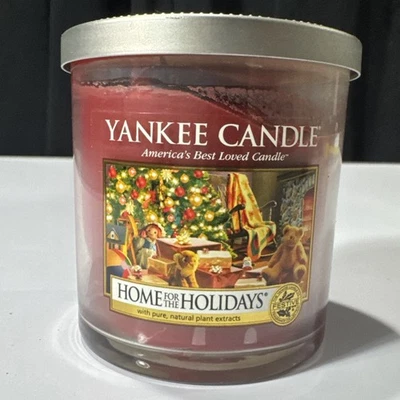 Yankee Candle Tumbler Scent "Hogar para las vacaciones" 7 oz mecha única nuevo 3,5" Foto 1 de 4