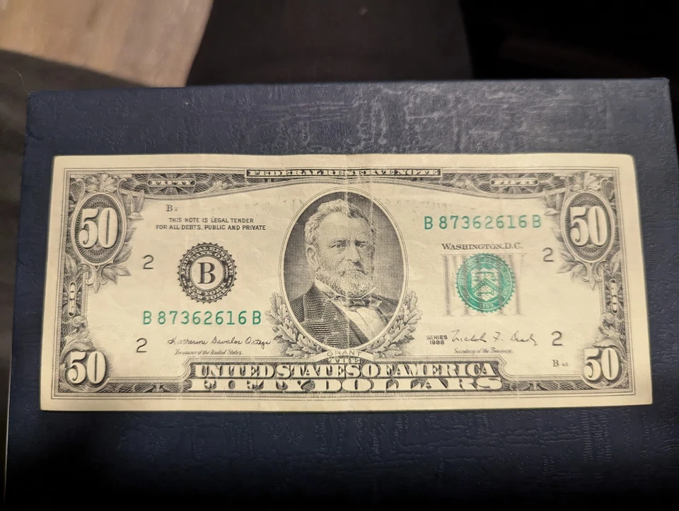 1988 $50 Fifty Dollar Bill - Image 1 of 1