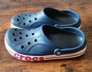 Crocs Classic Clogs Water Shoes Men's 9 Women's 11 Navy Blue Sandals - Picture 1 of 7