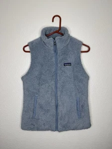Patagonia Giubbotto Donna Los Gatos Pile Medio Blu Chiaro Sherpa Pile Profondo Fuzzy - Foto 1 di 16