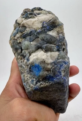 Lapislazuli mit Pyrit ca. 1105g  110/82/65 mm - Bild 1 von 4