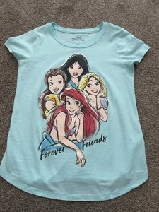 Girls' Disney Princess 'Forever Friends' Short Sleeve Graphic T-Shirt - Picture 1 of 4