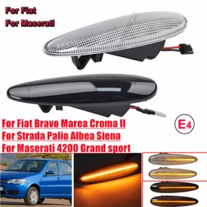 For Fiat Marea Palio Albea Siena Strada Croma  LED Sequential Side Marker Light - Picture 1 of 19