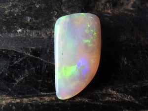 Australian Opal Multi Fire Smooth Fancy Shape Cabochon 14X7X3MM Approx - Picture 1 of 5