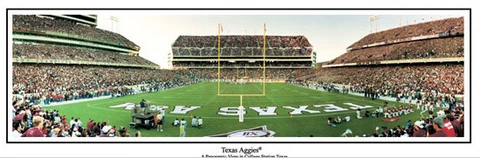 Texas A&M Aggies College Station Kyle Field Unframed Panoramic Poster Print 5004 Cover