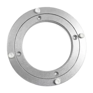 8" ZOLL 200 MM 20 cm LAZY SUSAN DREHBARES ALUMINIUM METALL PLATTENSPIELERLAGER RUND - Bild 1 von 7