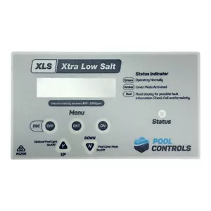 XLS Xtra Low Salt Chlorinator Front Label Replacement Pool Controls 18052003 - Picture 1 of 7