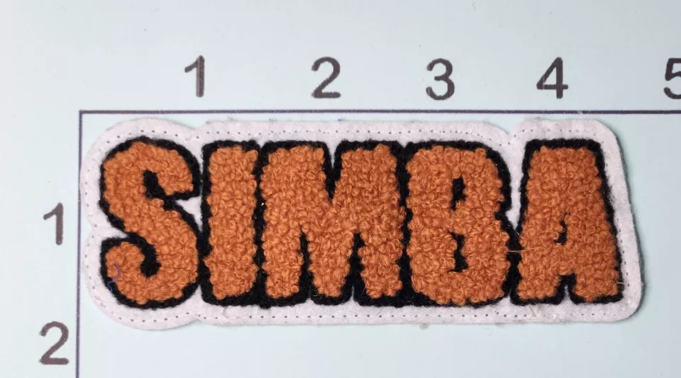 Simba Patch Chenille Varsity Style 4" Vintage Embroidered Sew On Lion King - Image 1 of 1