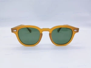 MOSCOT LEMTOSH GOLDENROD SCOTCH Green Lenses Sun Glasses 46-24-145 - Picture 1 of 6