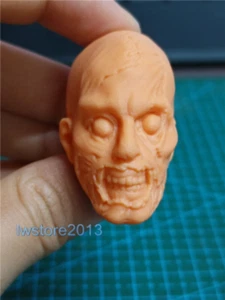 1:12 Hellboy Rotten Face Zombie Head Sculpt For 6" Male Action Figure Body - Picture 1 of 6