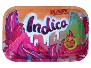 RAW In dica Small Metal Rolling Tray, 27.5 x 17.5 cm RAWTHENTIC - Picture 1 of 3