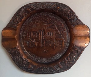 Ashtray - Switzerland, Svizzera, Suisse, Schweiz - Vintage, Copper - Picture 1 of 2