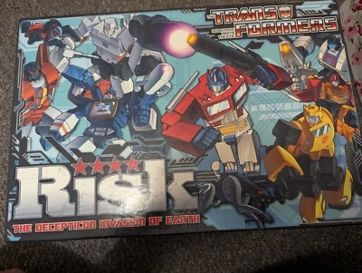 Transformers Risk Board Game, The Deception Invasion of Earth, 2016 Hasbro, Used - Image 1 of 3