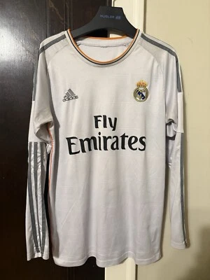 Real Madrid Long Sleeve 2014 Modric #19 Home Jersey size large  - Image 1 of 3