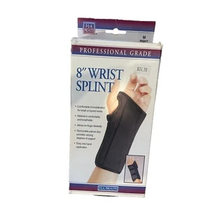 FLA Pro-Lite 8" Wrist Splint Black Right Hand Size Medium New In Box - Picture 1 of 3