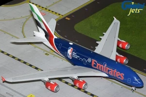GEMINI JETS EMIRATES AIRBUS A380 NBA 1:200 DIECAST MODEL G2UAE1346 IN STOCK - Picture 1 of 1