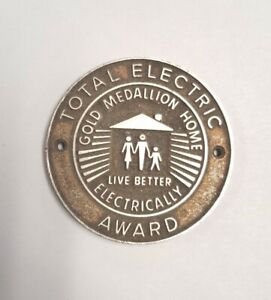 NEMA Total Electric Award Medallion Gold Medallion Home Live Better Electrically