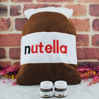 Nutella Hazelnut Cushion Pillow Stuffy Funny Large Plush Home Decor 18" 40cm - Image 1 of 4