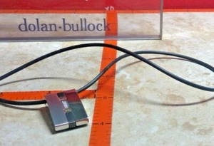 Dolan Bullock Verona  nmp012600 s steel & 18k gold diamond pendant necklace - Picture 1 of 5