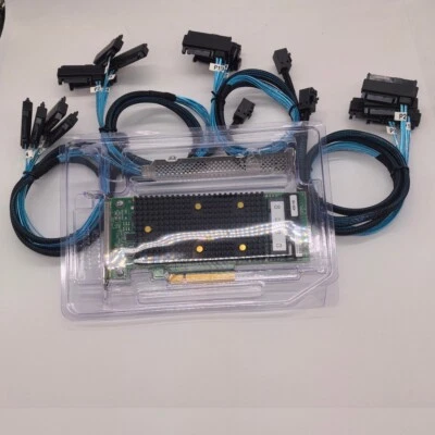 430-16I LSI SAS3416 9400-16I HBA 12 Gbps PCIe 16 Port IT Mode +4*8643 to SAS - Image 1 of 3