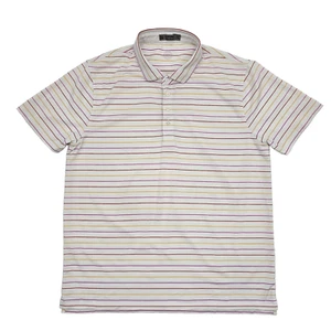 G/Fore G4 Poloshirt Herren Golf Kragen Bleistift Streifen Größe XL - Bild 1 von 6