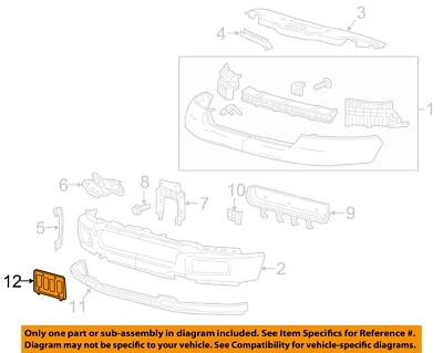 Lincoln FORD OEM 2006 Mark LT-License Plate Bracket Mount Holder 5L3Z17A385AAA - Image 1 of 2