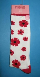 NWT vintage Gymboree knee high tall socks Poppy love flower spring 3 4 5 6 7 yr - Picture 1 of 1
