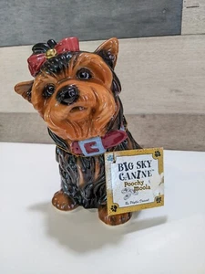 VINTAGE/NEU MIT ETIKETT "BIG SKY" Hund Yorkshire Terrier Hund Keramik Bank Figur - Bild 1 von 5