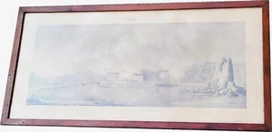 Ile De Philae, Gravure encadrée, XIXème Siècle - Imagen 1 de 18
