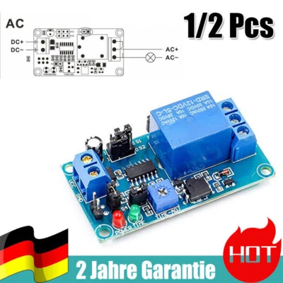 12V DC Industrie Relais Modul Verzögerung ausschalten Einschaltverzögerung Timer - Bild 1 von 4