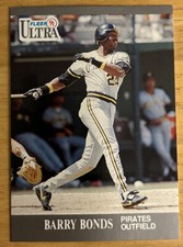 1991 Fleer Ultra Barry Bonds Baseball Card #275 Pirates Mid-Grade EXMT