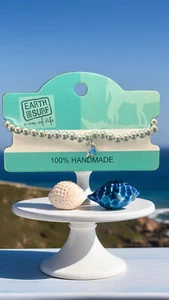 Pulseras con encanto Ocean Life 100 % hechas a mano sirena delfín concha y pez - Imagen 1 de 5