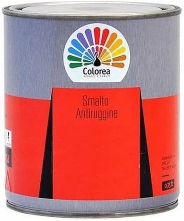 Smalto Antiruggine 'COLOREA' Lt. 0,750 Nero Lucido - Immagine 1 di 1