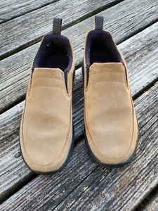 LL Bean Sport Moc Toe Slip On Women Loafer Shoe Size 6M  Tan 05330 EUC - Picture 1 of 6