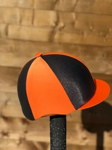 Sombrero de montar a caballo seda piel naranja gris brillante - Imagen 1 de 41