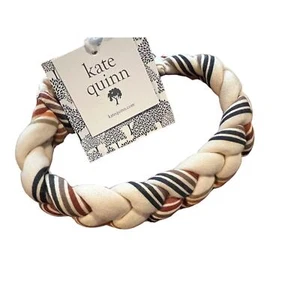 NWT Kate Quinn 70s Stripe Organic Cotton Stretchy Braided Headband S Small - Picture 1 of 2