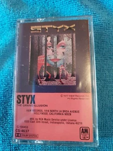 Styx - 'The Grand Illusion' cassette tape 1977 A&M records Early Promo Label - Picture 1 of 6