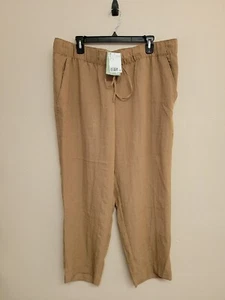 NWT H&M Women's Pants Pull On Elastic Waist Pockets High Rise Drawstring.Size XL - Picture 1 of 13