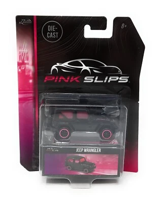 Majorette Pink Slips Jeep Wrangler black. metal DieCast 1/60. Jada Blister - Image 1 of 2