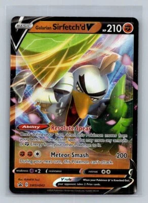 Galarian Sirfetch'd V SWSH: Sword & Shield Promo Cards SWSH043 Near Mint NM - Image 1 of 2