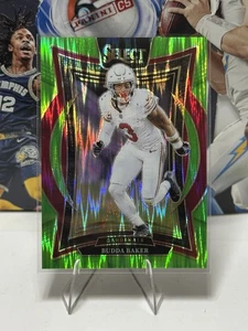 Holograma Panini Select Budda Baker 2024 verde neón Shock Prizm Concourse 14/599 - Imagen 1 de 2